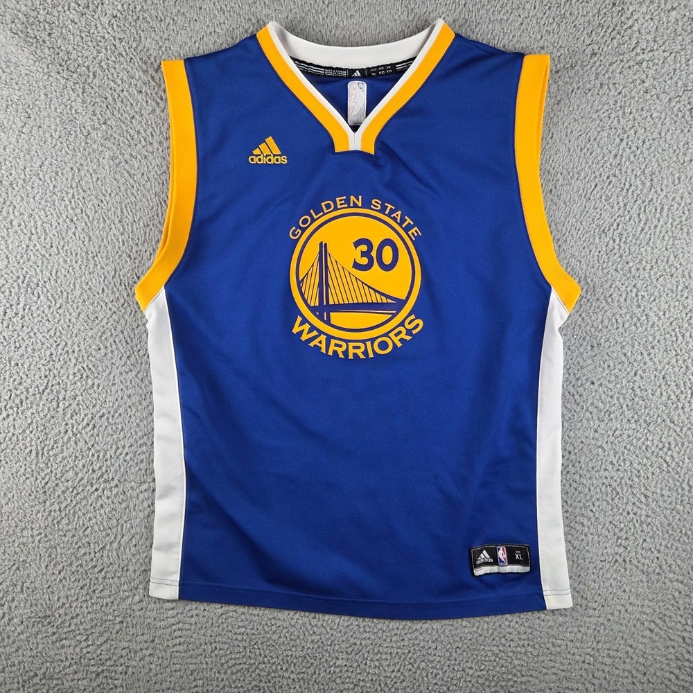 Stephen Curry Golden State Warriors Jersey Youth XL 18-20 Adidas‎ NBA Blue